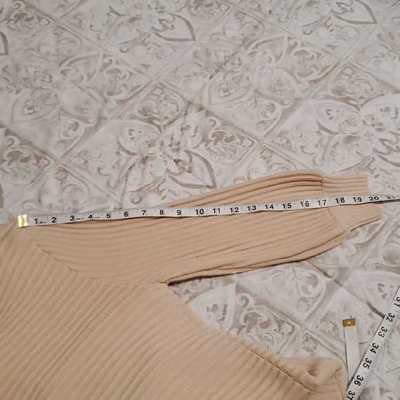 Loeffler Randall Beige Merino Wool Knit Cardigan Size S - Picture 13 of 15